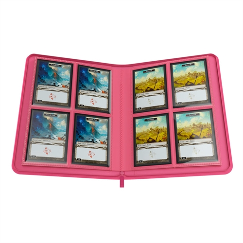 Gamegenic 8-Pocket Premium Zip-Album Portfolio - Pink